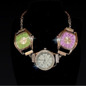 Handmade, watch, choker necklace